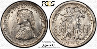 1921 50C Missouri, 2*4 MS63