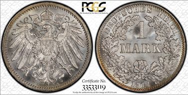 1914-A Mark J-17 Ag MS66+