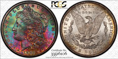 1885 $1 MS66
