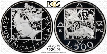 1992-R 500 L Flora & Fauna PR69DCAM