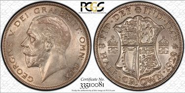 1929 1/2 Cr S-4037 MS65