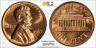 1962-D 1C MS66RD