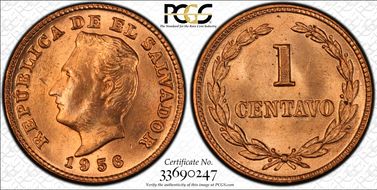 1956 1C MS64RD