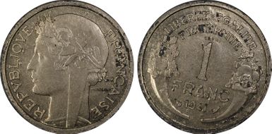 1941 P1 Fr GEM-100.2 Essai Zn SP63