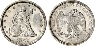 1875-S 20C MS62
