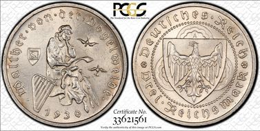 1930-A 3 Mk Vogelweide J-344 MS63