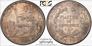 1909-A Piastre Lec-292 MS63