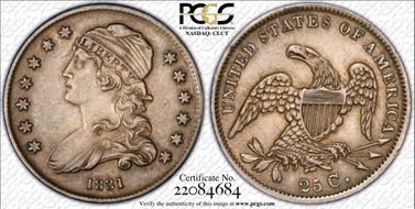 1831 25C Large Letters AU55