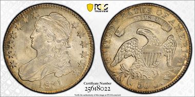 1831 50C O-109 MS64