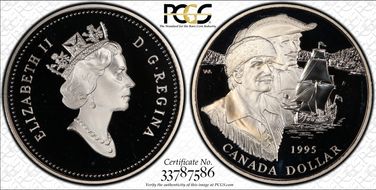 1995 S$1 Hudson Bay Co PR68DCAM