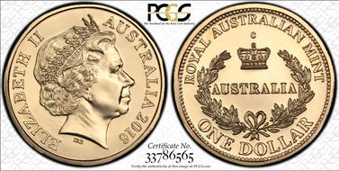 2016-C $1 Australia's First Mints MS67
