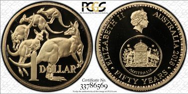 2016 $1 50 Yrs Decimal Currency PR69DCAM