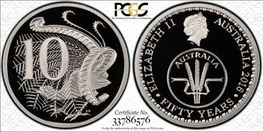 2016 10C 50 Yrs Decimal Currency PR70DCAM
