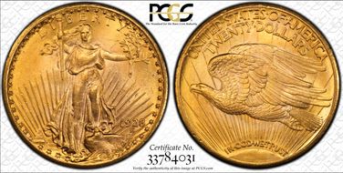 1928 $20 MS65