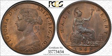 1868 1/2D S-3956 MS64BN