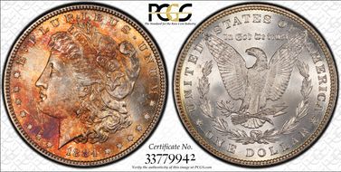 1884 $1 MS64