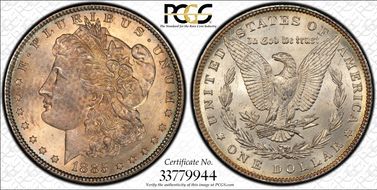 1885 $1 MS64