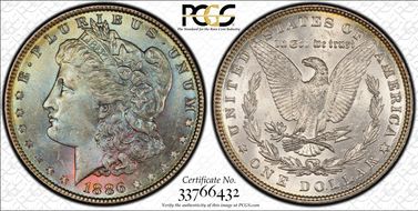 1886 $1 MS64