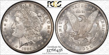 1884-CC $1 MS64