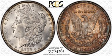 1887 $1 MS65