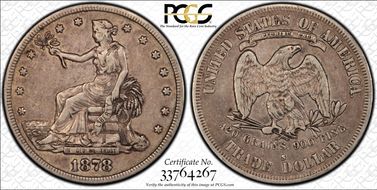 1878-S T$1 Trade VF35