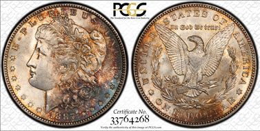 1887 $1 MS65