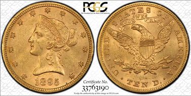 1895 $10 MS60