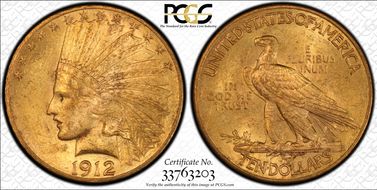 1912 $10 MS61