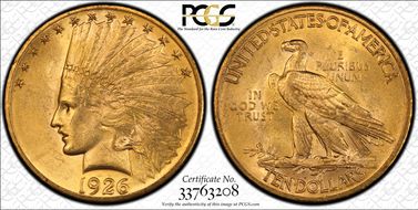 1926 $10 MS62
