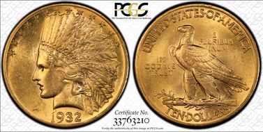 1932 $10 MS62