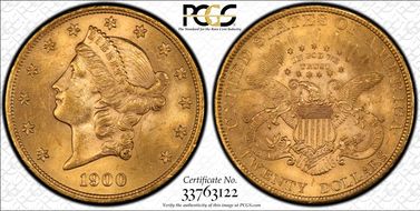 1900 $20 MS61