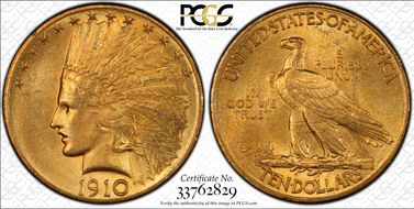 1910 $10 MS63