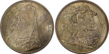 1887 Crown S-3921 MS65