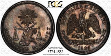 1886-Mo M 50C MS62