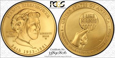 2015-W $10 Mamie Eisenhower First Strike MS70