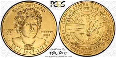 2015-W $10 Bess Truman First Strike MS70