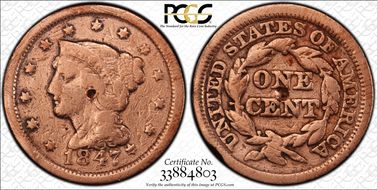 1847/47 1C N-18, Large/Small 47 N1BN