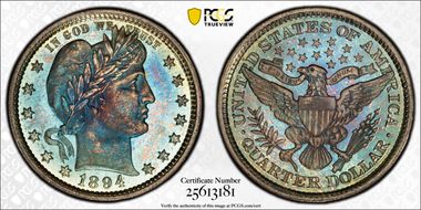 1894 25C PR67