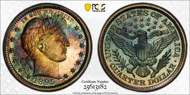 1895 25C PR68