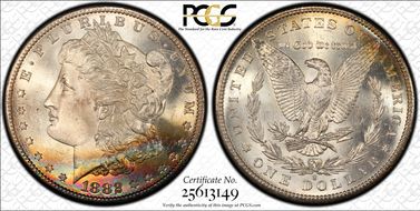 1882-S $1 MS67+