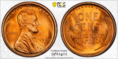 1909-S VDB 1C MS67RD