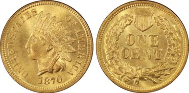 1870 1C MS66+ RD