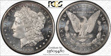 1898-O $1 MS66PL