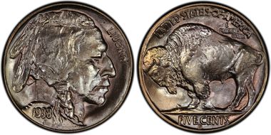 1938-D/S 5C Buffalo MS67+