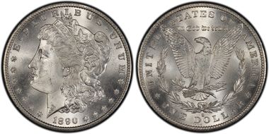 1890-S $1 MS66+