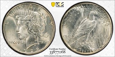 1928 $1 MS64