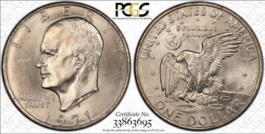 1971-D $1 MS65