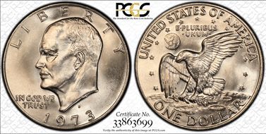 1973-D $1 MS66