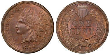 1870 1C MS65BN