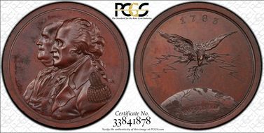 (c.1808) Medal J-CM-5 Bronzed-Cu Sansom, American Revolution SP65